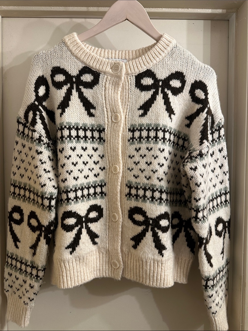 Freshman 1996 Bow Cardigan M